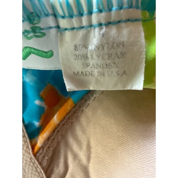 SeaWaves Vintage 1970s One Piece Skirted Swimsuit Adjustable Straps Size 11 - Picture 7 of 8